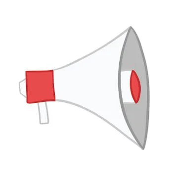 Vector illustration megaphone. Hand drawn. Stock Illustration