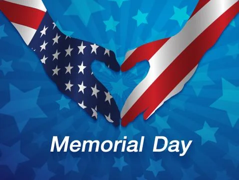 Vector Illustration of Memorial Day Design 库存插图