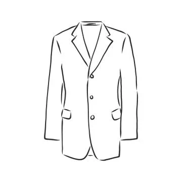 Vector illustration men's jacket. Clothes in business style, Vector illustrat Stockillustratie