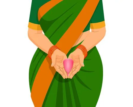 Vector illustration of Menstrualcup Stock Illustration