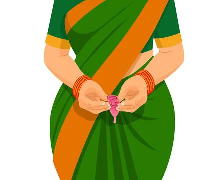 Vector illustration of Menstrualcup Stock Illustration