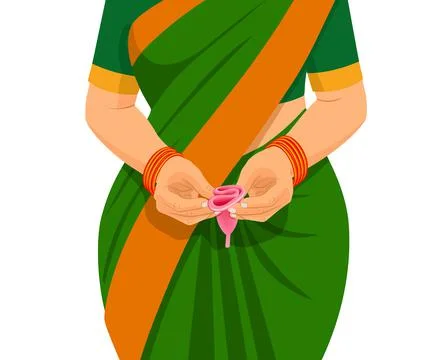 Vector illustration of Menstrualcup Stock Illustration