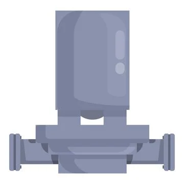 Vector illustration of a metal pipe flange Stock Illustration