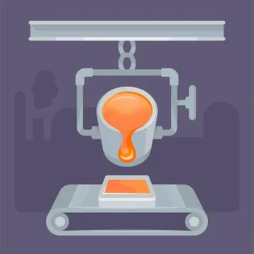 Vector Illustration of Metalworking Stock Illustration