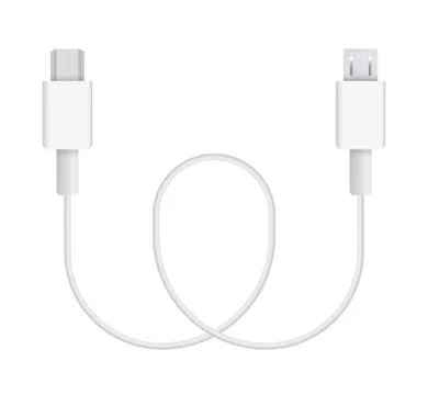 Vector Illustration of micro-USB Stock Illustration