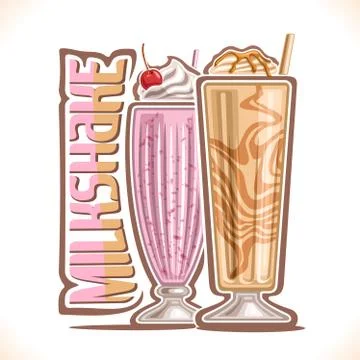 Vector illustration of Milkshake Stock Illustration