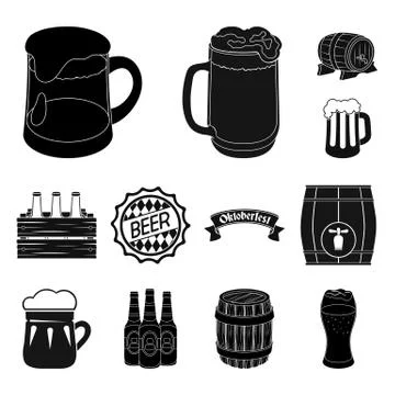 Vector illustration of minimal and pint symbol. Collection of minimal and craft Stock Illustration