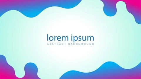 Vector illustration of minimal wavy liquid with blank space. Abstract memph.. Ilustração Stock