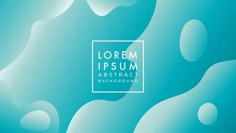 Vector illustration of minimal wavy liquid. Turquoise, white blue green col.. Illustrazione stock