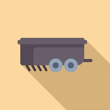 Vector illustration of a mining cart icon Stock Illustration