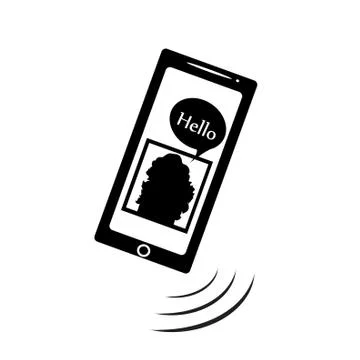 Vector illustration mobile phone. Stock Illustration