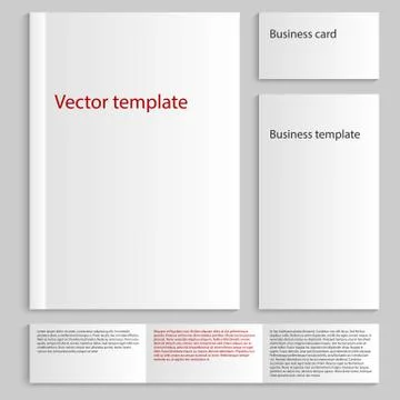 Vector illustration of a mock up 库存插图