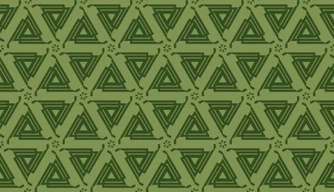 Vector illustration with modern decorative pattern in triangles style. Illusi Illustrazione stock