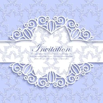 Vector illustration of a modern invitation. 스톡 일러스트