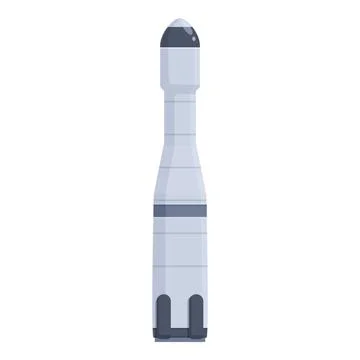 Vector illustration of a modern space rocket Stock Illustration