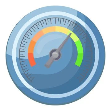 Vector illustration of a modern speedometer gauge Stock Illustration