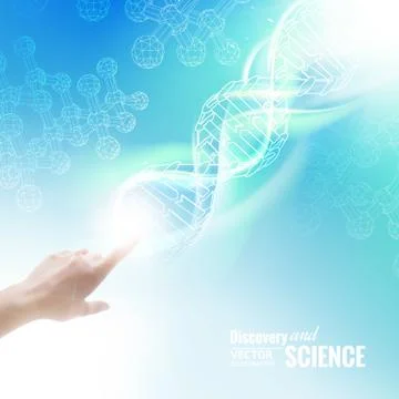 Vector illustration of the molecule Stock Illustration