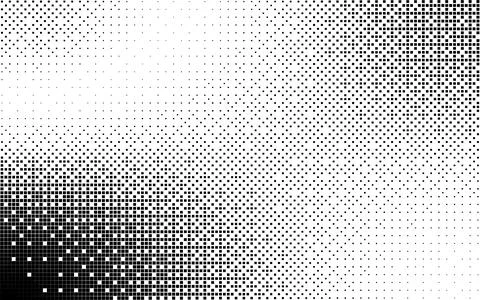 Vector illustration of monochrome bitmap background texture. Stock Illustration