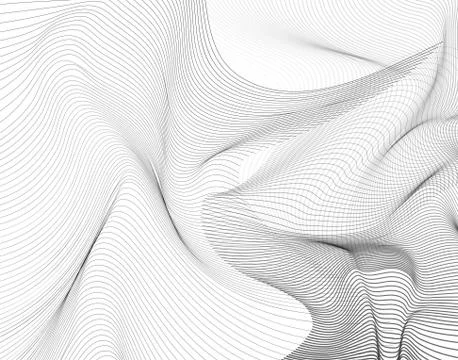 Vector illustration of monohrome striped surface abstract background Stock Illustration