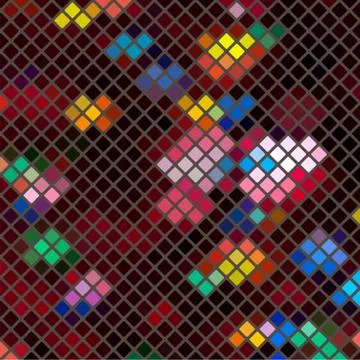 Vector illustration with mosaic. Stock Illustration