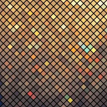 Vector illustration with mosaic. Stock Illustration