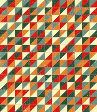 Vector illustration with mosaic. Stock Illustration