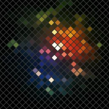 Vector illustration with mosaic. Stock Illustration