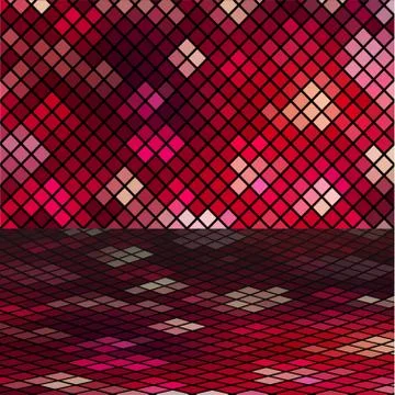 Vector illustration with mosaic. Stock Illustration