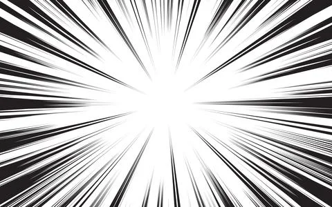 Vector illustration. Motion radial lines in comic style 스톡 일러스트