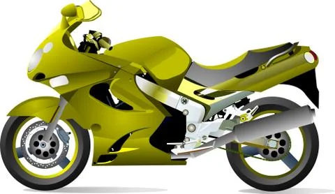 Vector illustration of motorcycle Stock Illustration