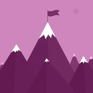 Vector illustration of a mountain Stock Illustration