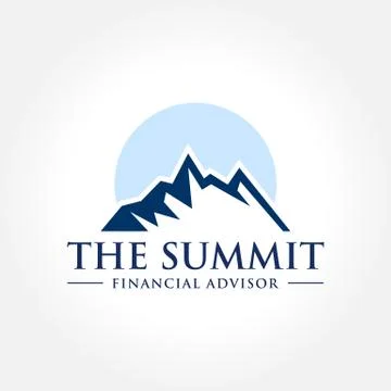 Vector illustration of Mountain, Nature concept logo, Summit, Peak Stock Illustration