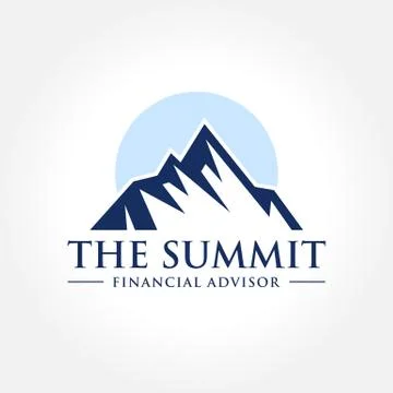Vector illustration of Mountain, Nature concept logo, Summit, Peak Illustrazione stock