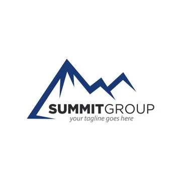 Vector illustration of Mountain, Nature concept logo, Summit, Peak Stock Illustration