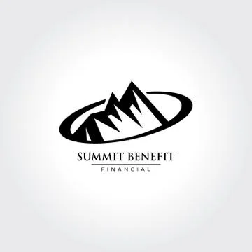 Vector illustration of Mountain, Nature concept logo, Summit, Peak Illustrazione stock