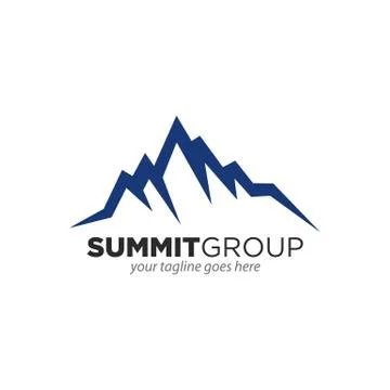Vector illustration of Mountain, Nature concept logo, Summit, Peak Stock Illustration