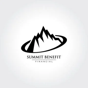Vector illustration of Mountain, Nature concept logo, Summit, Peak Illustrazione stock