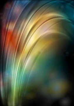 Vector illustration of multicolored elegant waves. Eps 10 Vector illustrat... Stock Photos