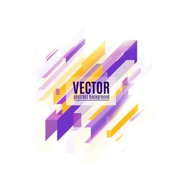 Vector illustration of multicolored geometric diagonal rectangles background Stockillustratie