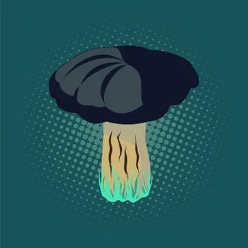 Vector illustration of mushroom Illustrazione stock
