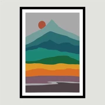 Vector illustration of nature wallpaper Stock Illustration