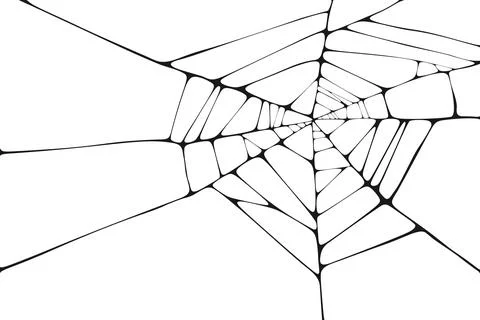 Vector illustration of net structure resembling spiderweb or broken glass Stock Illustration
