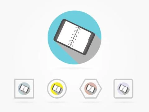 Vector illustration notepad icon Stock Illustration