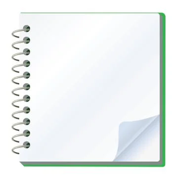 Vector illustration of notepad Illustrazione stock