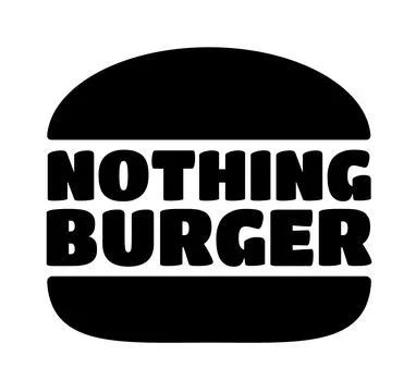 Vector Illustration of Nothing Burger Concept Stock Illustration