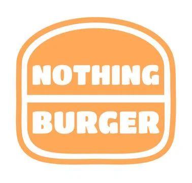 Vector Illustration of Nothing Burger Concept Stock Illustration