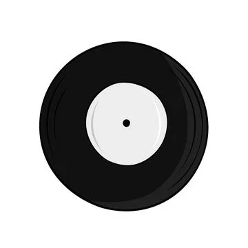 Vector illustration of an old record for a turntable Stock Illustration