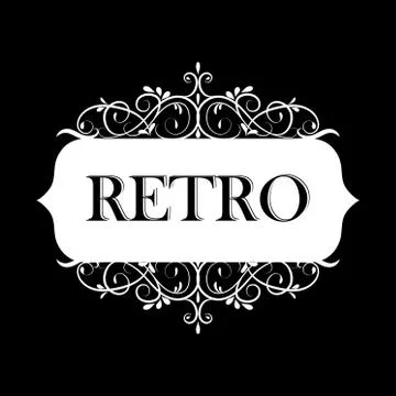 Vector illustration of old style label Stock-Illustration