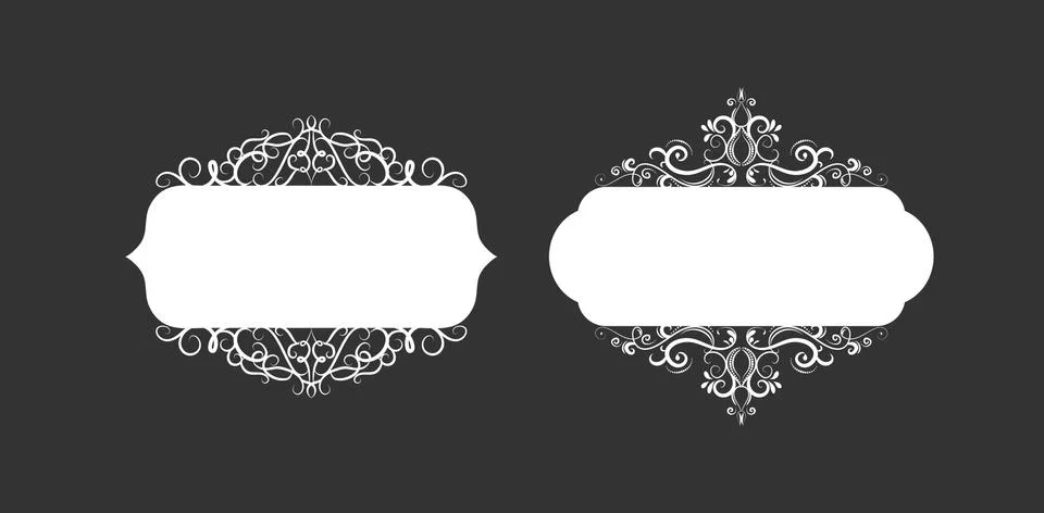 Vector illustration of old style label Illustrazione stock