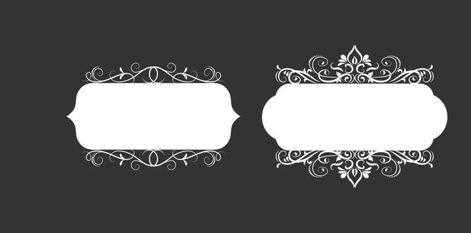 Vector illustration of old style label Stock Illustration